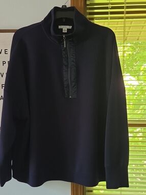 Spense Navy Half-Zip Women's Sweater